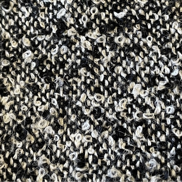 Agnona Italy Alpaca Wool Textured Trouser Pant Black White IT 46 US 10 Medium - Picture 10 of 13